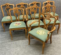 8 Cherry French Provincial Dining Chairs