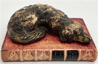 Labrador on Book English Paperweight