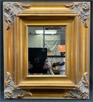 Small Gold Frame Hanging Mirror
