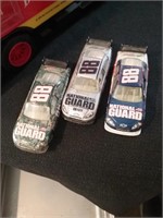 Group of three number 88 small diecast race cars