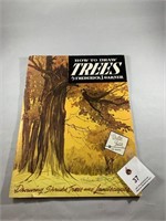 How to Draw Trees vintage art book