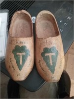 Terror vintage wooden shoes