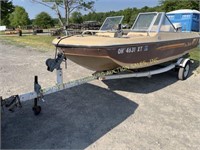 1982 SEA SPRITE 1572 COUGAR 16FT FIBERGLASS SKI BO