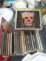 Group of music CDs mostly heavy metal including