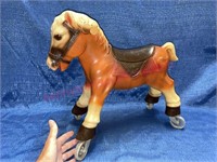 Vintage rolling horse (hard plastic)