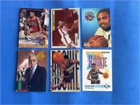 Lot of 6 Misc NBA Trading Cards