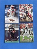 Lot of 4 2007 Ultra Fleer NFL Trading Cards