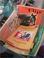 Shoe box of children's books