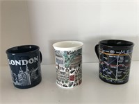 (3) Collectible Mugs