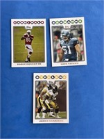 Lot of 3 Topps 2008 NFL Trading Cards