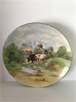 Hand painted Porcelain plate marked England