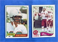 Lot of 2 Topps NFL Trading Cards