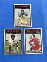 Lot of 3 Topps "All Pro" NFL Trading Cards