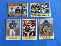 Lot of 5 Topps NFL Trading Cards
