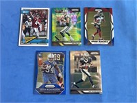 Lot of 5 Panini NFL Rookie Trading Cards