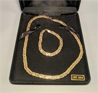 Vintage 14KT "Atasay" Necklace & Bracelet Jewelry