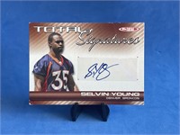 Autographed Selvin Young NFL Trading Card
