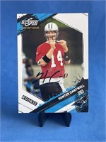 Autographed Hunter Cantwell Rookie NFL Trading Car