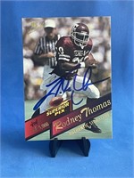 Autographed Rodney Thomas NFL Trading Card