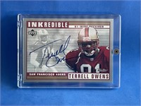 Autographed Terrell Owens NFL Trading Card