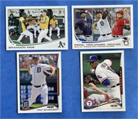 Lot of 4 Topps 2013/2014 Baseball Trading Cards