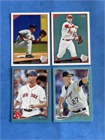 Lot of 4 Misc Topps Baseball Trading Cards