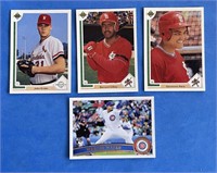 Lot of 4 Misc Baseball Trading Cards