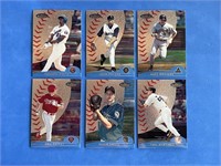 Lot of 6 Topps 2000 Baseball Trading Cards