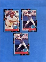 Lot of 3 Donruss 1987 Baseball Trading Cards