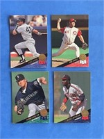 Lot of 4 Leaf 1993 Baseball Trading Cards