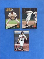 Lot of 3 Misc Baseball Trading Cards