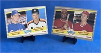 Lot of 2 Fleer 1989 Baseball Trading Cards