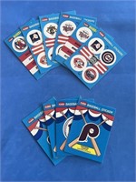 Lot of 10 Fleer Basball Stickers/Cards