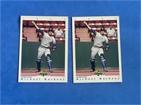 Lot of 2(1992) Mike Matheny Baseball Trading Cards