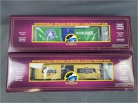 2 NIB MTH Coors & Rolling Rock Reefer Cars