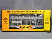 NIB Rail King Auto Carrier w/ Porches