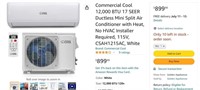 W9023 Commercial Cool 12,000 BTU Air Conditioning