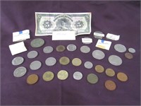 Foreign Coins Multiple Countries 36 Pcs