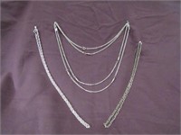 Silver Chains 26 1/2", 12" , 10"
