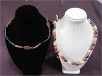 Multi Color Bead Necklace & Choker