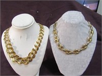 2 Gold Necklaces 16" & 17"