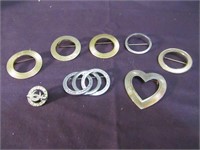 8 Gold & Silver Circle Pins