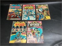 5 Detective Comics,384,389,406,408 & 410,