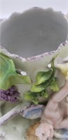 Meissen Porcelain Cherub Floral Bowl