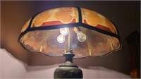 Antique Pairpoint Lamp, Glass Shade