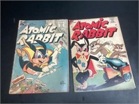 1955 Atomic Rabbit #3 & #10,grades .5 and 2.0