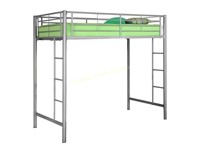 Metal Loft Bunk Bed Silver Twin $277 Retail