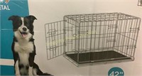 Single Door Folding Metal Dog Crate