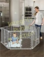 Regalo 2 in 1 Play Yard & Safety Gate 1360 DS Gray