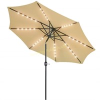 Solar Powered LED Lighted Patio Umbrella*